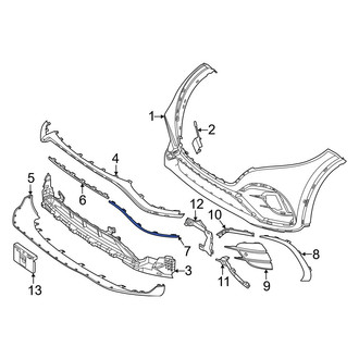 Mercedes-Benz OE - Rear Left Bumper Trim