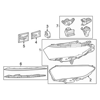 Mercedes-Benz OE - Front Lamps - Headlamp Components
