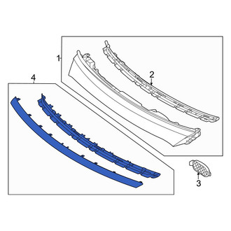 Mercedes-Benz OE - Front Left Bumper Trim