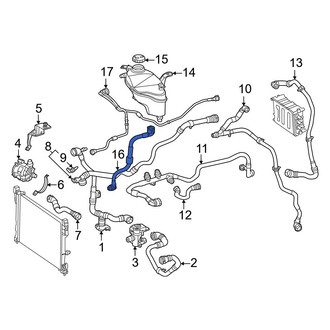 Mercedes-Benz OE - Engine Coolant Overflow Hose