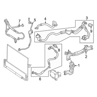 Mercedes-Benz OE - Air Conditioner & Heater - Condenser, Compressor & Lines (A/C Lines)