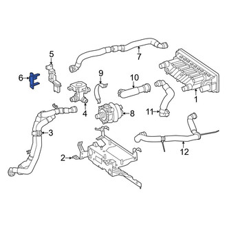 Mercedes-Benz OE - Rear HVAC Heater Control Valve Bracket
