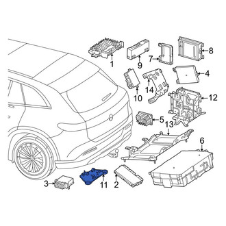 Mercedes-Benz OE - Seat Heater Control Module Bracket
