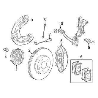 Mercedes-Benz OE - Front Suspension - Brake Components
