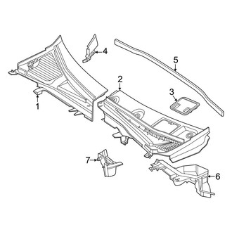 Mercedes-Benz OE - Cowl (Cowl Grille & Components)