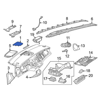 Mercedes-Benz OE - Front Speaker Cover