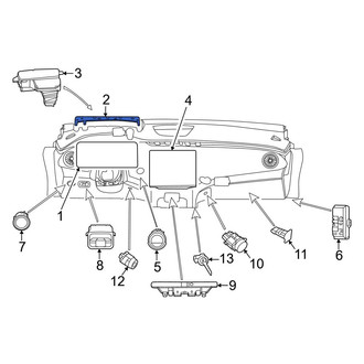 Mercedes-Benz OE - Instrument Panel Trim Panel