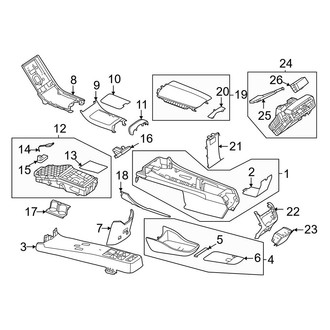 Mercedes-Benz OE - Console (W/O Hyperscreen)