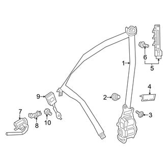 Mercedes-Benz OE - Restraint Systems - Front Seat Belts