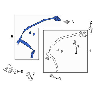 Mercedes-Benz OE - Center Right Seat Belt Lap and Shoulder Belt