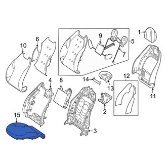 Mercedes-Benz OE - Front Right Seat Cushion Foam