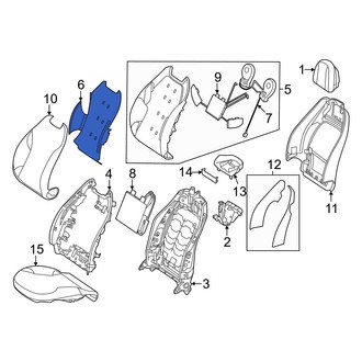 Mercedes-Benz OE - Front Left Upper Seat Heater Pad