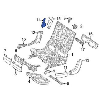 Mercedes-Benz OE - Center Front Seat Back Recliner Adjustment Mechanism Cover