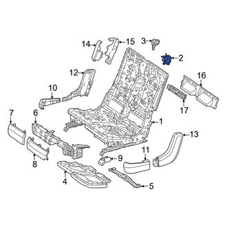 Mercedes-Benz OE - Center Seat Back Lock