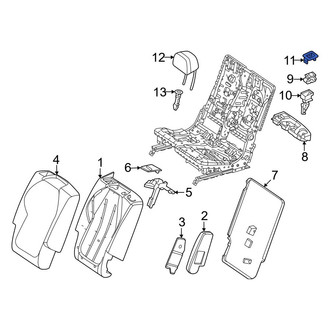 Mercedes-Benz OE - Center Power Seat Switch Bezel