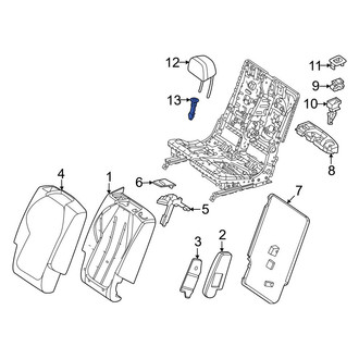 Mercedes-Benz OE - Center Headrest Guide