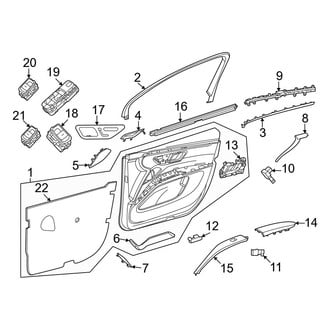 Mercedes-Benz OE - Front Door - Interior Trim