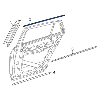 Mercedes-Benz OE - Rear Right Door Reveal Molding