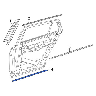 Mercedes-Benz OE - Rear Left Door Molding