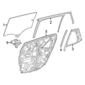 Mercedes-Benz OE - Rear Door - Glass & Hardware