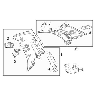 Mercedes-Benz OE - Quarter Panel - Interior Trim (Upper Trim)
