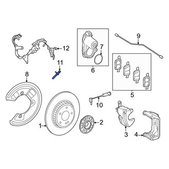 Mercedes-Benz OE - Rear ABS Wheel Speed Sensor