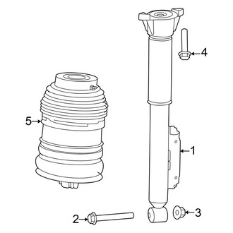 Mercedes-Benz OE - Rear Suspension - Shocks & Components