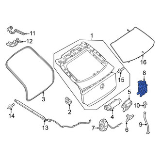 Mercedes-Benz OE - Rear Liftgate Latch Handle