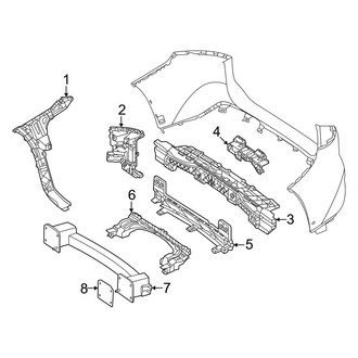 Mercedes-Benz OE - Rear Bumper - Bumper & Components (W/O AMG Line Inner Components)