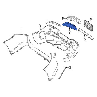 Mercedes-Benz OE - Front Center Bumper Trim