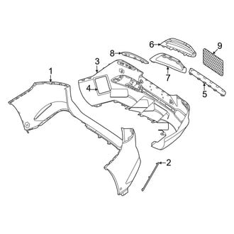 Mercedes-Benz OE - Rear Bumper - Bumper & Components (With AMG Line Cover & Components)