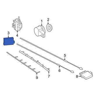 Mercedes-Benz OE - Rear Blind Spot Detection System Warning Sensor