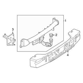 Mercedes-Benz OE - Rear Bumper - Trailer Hitch Components (With AMG Line)
