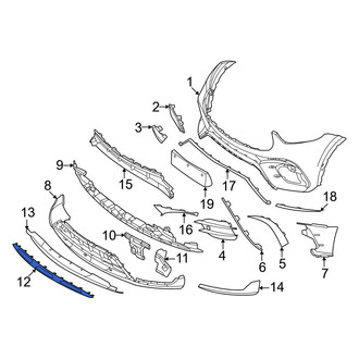 Mercedes-Benz OE - Front Lower Bumper Trim