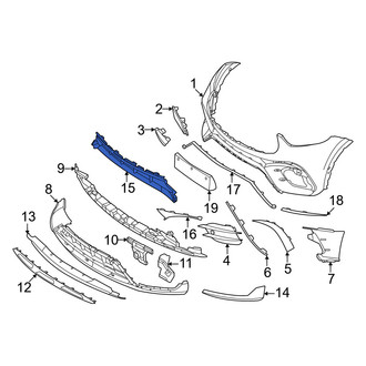 Mercedes-Benz OE - Front Center Bumper Trim