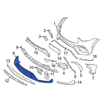 Mercedes-Benz OE - Front Lower Center Grille