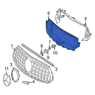 Mercedes-Benz OE - Front Upper Radiator Support Air Duct