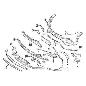 Mercedes-Benz OE - Front Bumper & Grille - Bumper & Components (Cover & Components)