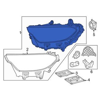 Mercedes-Benz OE - Front Left Headlight Assembly