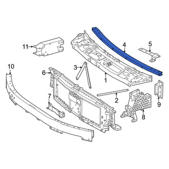 Mercedes-Benz OE - Front Radiator Support Panel Reinforcement