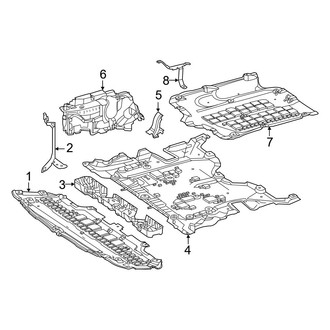 Mercedes-Benz OE - Radiator Support - Splash Shields