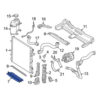 Mercedes-Benz OE - Lower Radiator Support Baffle