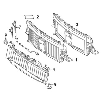 Mercedes-Benz OE - Cooling - Components on Radiator Support