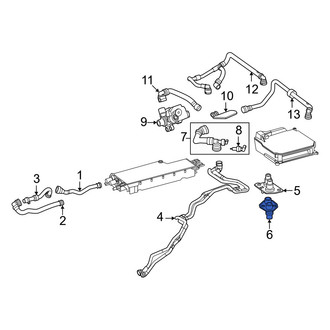 Mercedes-Benz OE - Drive Motor Battery Pack Coolant Hose Adapter
