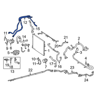 Mercedes-Benz OE - Drive Motor Battery Pack Coolant Hose