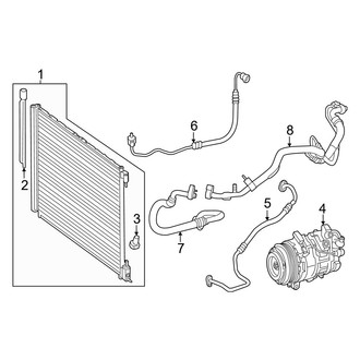 Mercedes-Benz OE - Air Conditioner & Heater - Condenser, Compressor & Lines (Condenser & Compressor)