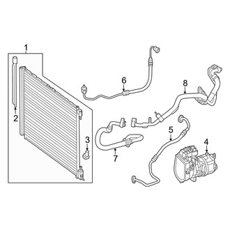 Mercedes-Benz OE - Air Conditioner & Heater - Condenser, Compressor & Lines (Condenser & Compressor)