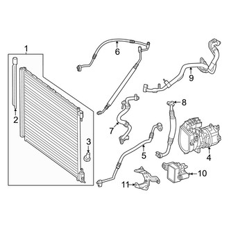 Mercedes-Benz OE - Air Conditioner & Heater - Condenser, Compressor & Lines (Condenser & Compressor)