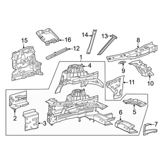 Mercedes-Benz OE - Fender - Structural Components & Rails