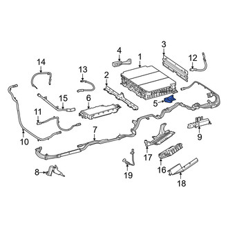 Mercedes-Benz OE - Left Drive Motor Battery Pack Bracket